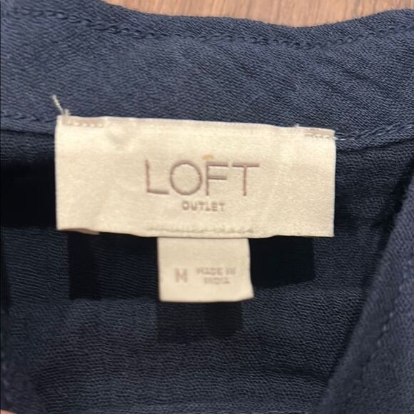 LOFT Blue Sleeveless Tank Top - Picture 8 of 8